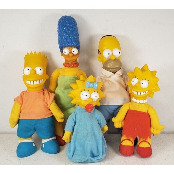 VTG. 1990 THE SIMPSON FAMILY DOLLS COMPLETE ~ MATT GROENING & 20th CENTURY FOX - Picture 3 of 16